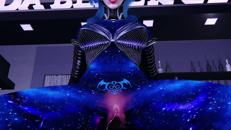 Why fuck so hard: 3D-schlampe, cosplay-model mit dicken möpsen zeigt ihr neues perfektes tattoo