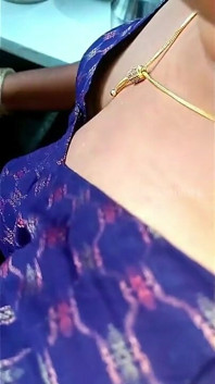 Sexy Cooking in Blouse Petticoat & Pussy Show