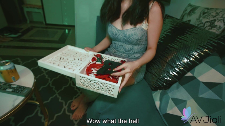 AV Jiali: Busty Brunette Cheats on Her Boyfriend