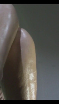 Dangling My Clear Heels Showing My Veiny Feet.