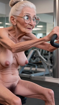 Alte Damen Im Fitnessstudio