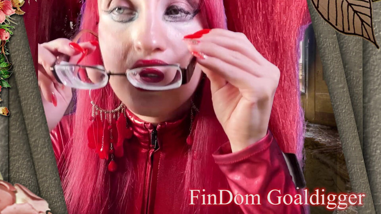 FinDom Goaldigger: Transformação de óculos enormes