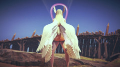 Wraith ward: Angewomon stand and carry POV - Digimon Hentai Parodie