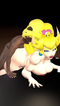 Bowsette Pozycja na pieska w zamku
