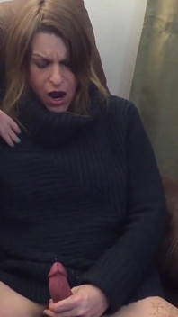 Soaking My Sweater in Cum