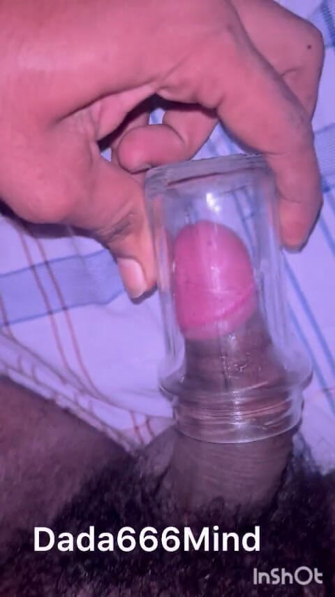 Zingaa: Indian Boy Mastrubate with Glass Jar