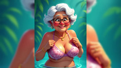 AI Porn: Nenek animasi lengket berantakan