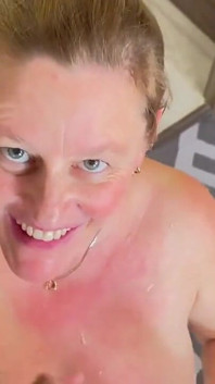 Lush Cock Cums on My Boobs