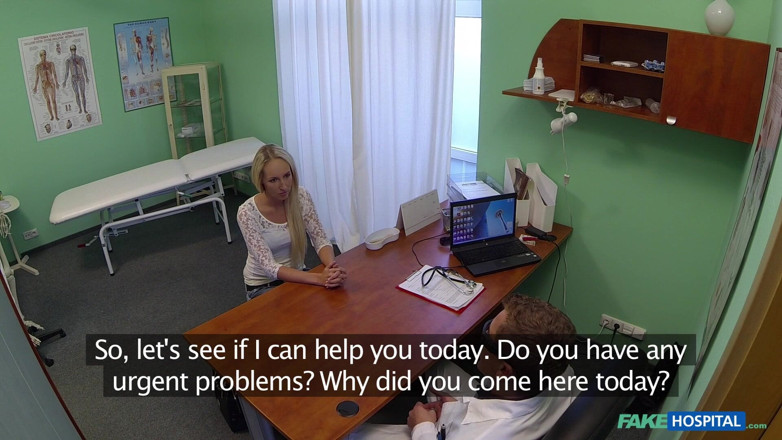Fake Hospital: Fake Hospital - Beautiful Squirting Blondes Migraine Cured by My Cock