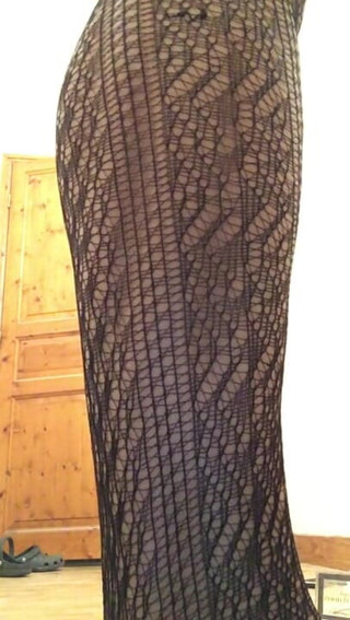 Traceytv: Caged plugged sissy in stockings