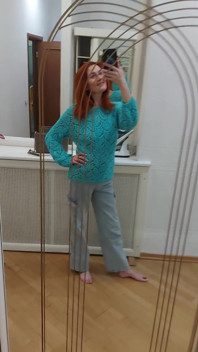 I Knitted Myself a Top and a Sweater, Bragging 3