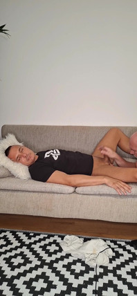 I Love How Albert Cuming. Enjoy a Handjob After Woke up