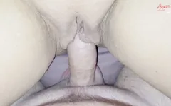 He finished on her pussy and in her pussy