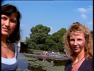 Lucky Cooch: Blonde and brunette at the outdoors interview