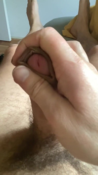 Big Masturbating Show with Cumshot