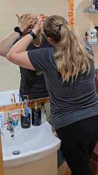 Watching My Wife Get Ready… She Looks so Good - Mirror Makeup Routine