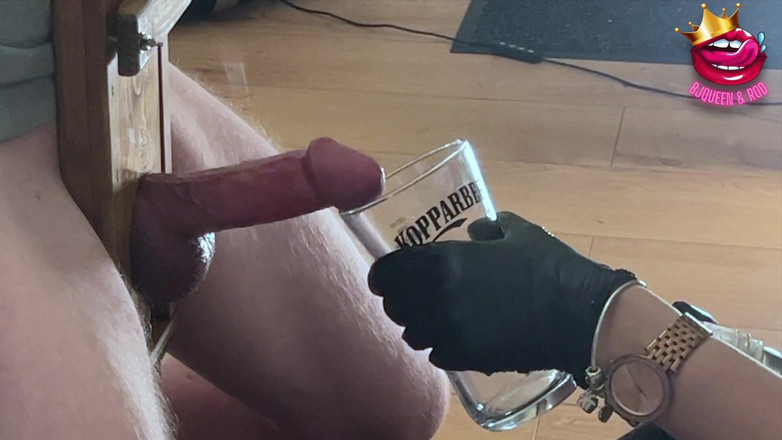 BJQueen and Rod: Zblízka - Femdom Edge péro a zničený orgasmus ve skle