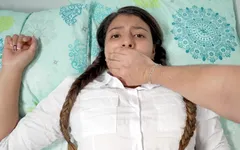 Shh Don't Go Screaming! - Stepbrother Fucks His Stepsister When They Are Alone at Home