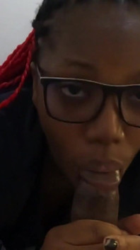 Ebony Bitch so Fucking Horny When I Woke up I Sucked My Neighbors Stepson Big Black Dick in His Bedroom - Mastermeat1