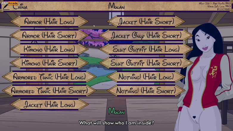 LewdArcade: Jeu de park after dark - collection d’animations sexuelles Mulan [18+] jeu...