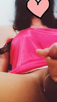 Skinny Asian Ladyboy Masturbation and Cum Twice