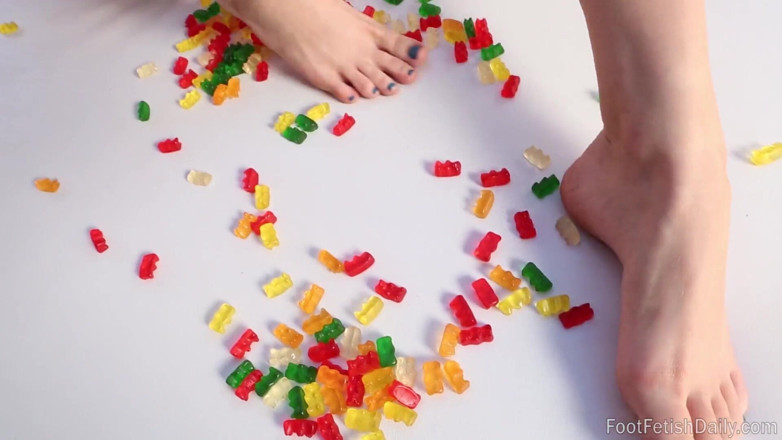Foot Fetish Daily: Haley Reed gummy bears
