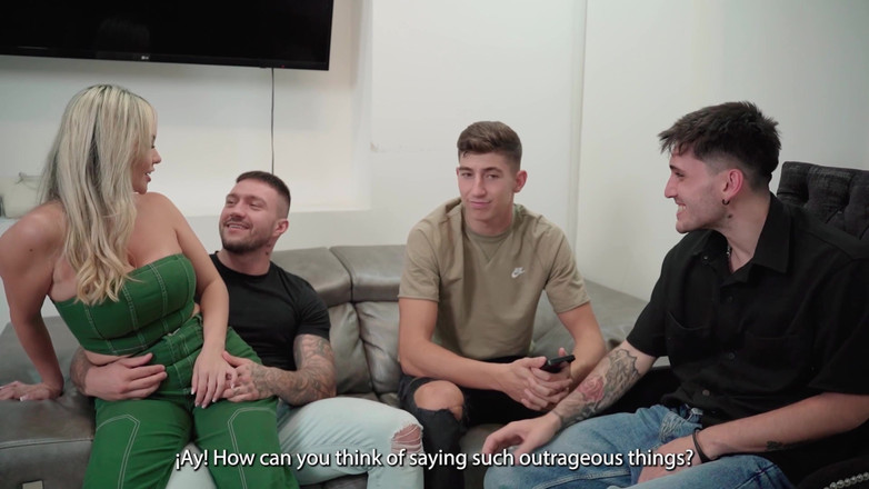 Papi Rodriguez: 我们老板的妻子想让我们操她，她是个猪，想要两根鸡巴来忘了丈夫