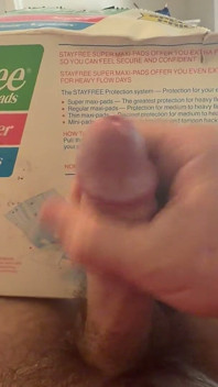 Kotex dunne en stayfree doos die groot sperma neukt