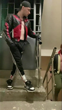 Young Scallyboy Sucks by Big Chav Red Handsome and Powerful Man
