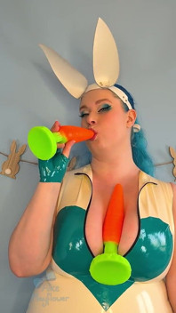 Bunny Domme Ass Stuffing JOI - Solo Girl