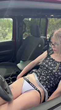 Jeep Adventure Dildo Fuck