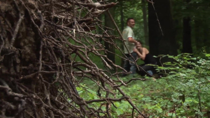 Backdoor Films: Horny girl gets fucked outdoors by her lover