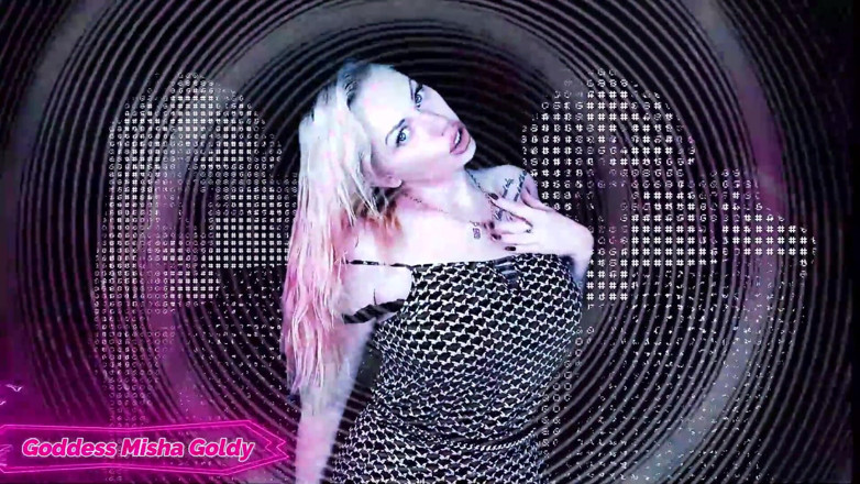 Goddess Misha Goldy: I will block your brain and make you just my...