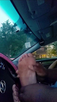 Nola Car Session with Que's Hood Creole Soles Nude Toes Dry Footjob