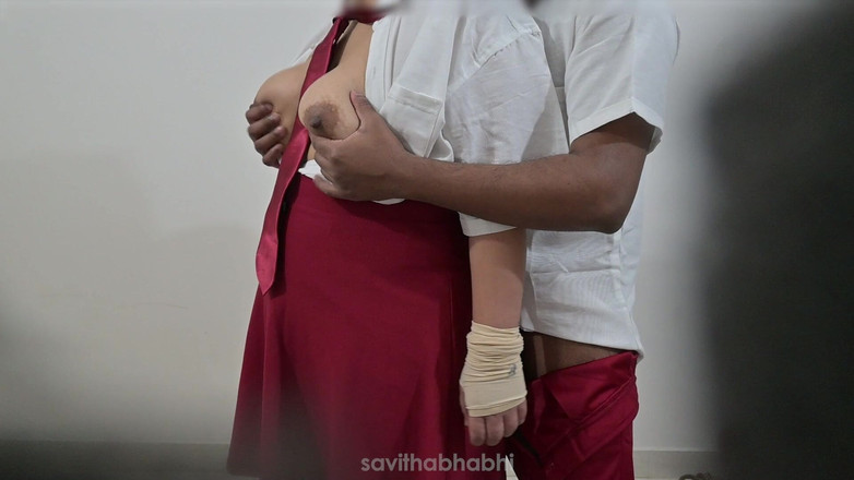 savithabhabhi: Indian Girl and Boy Having Fun in Break Time
