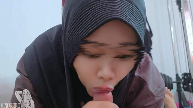 Minokiiko: Asian Hijab Girl Massaged My Body Then Sucked My Cock!...