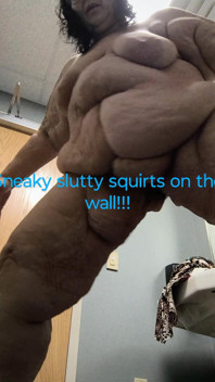 Nasty Trashy Whore Squirting on the Wall Instead of the Floor