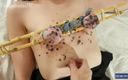 Bdsmlovers91: Shibari aux seins flasques vides, traitement - version colorée