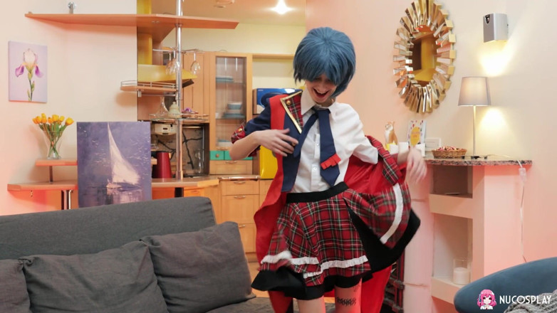 Nu Cosplay: สาวผมฟ้า Sasha Paige ชอบเย็ดหีฟิตๆ น่ารักๆ ของตัวเอง