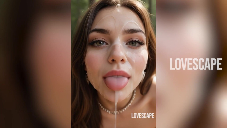 Lovescape: 열심히 일하는 열렬한 입술: 핫한 정액이 그녀의 얼굴을 덮을 때까지 목구멍 따먹기