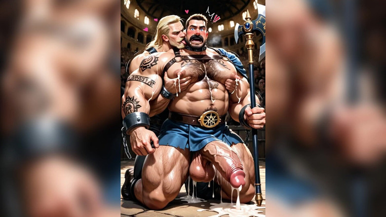 AI Blk: 巨大なチンコ男のファック