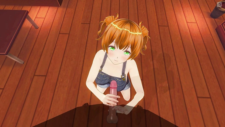 H3DC: 3D hentai village redhead jerking off to city boy