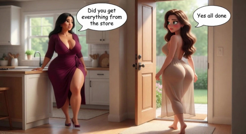 My night collection: Stepmother Shares Wild Toy Night with Neighbor and Friend Involving...