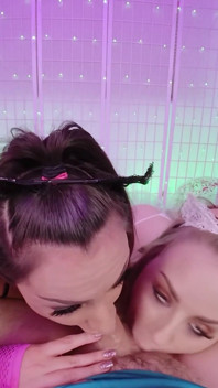Naughty Double Sloppy Blowjob From Hime and Anna