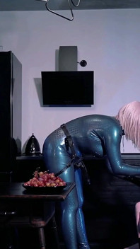 Femdom Latex Rubber Lesbian Strapon Sex