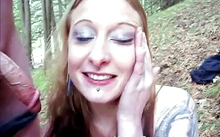 Homegrown Outdoor Sex: Deepthroat my man while I film It