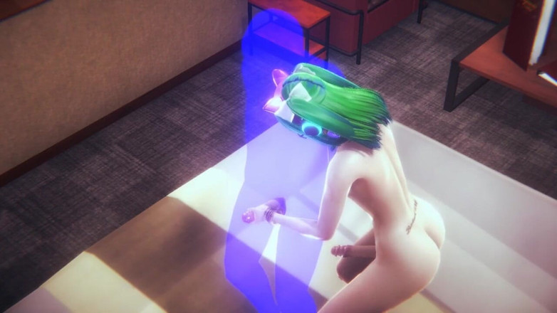 Yaoitube: Yaoi Femboy - labă cu părul verde