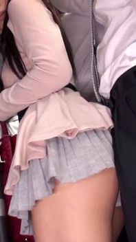 Crowded Train Wife - Skirt up, Desperate for More - Cut1