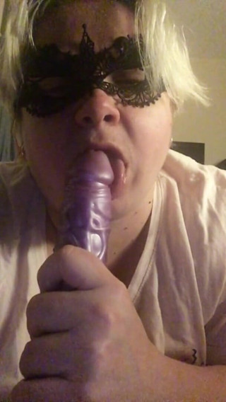 Real homemade BBW BBC porn: Bbwbootyful sucking deepthroat my 12inch dildo