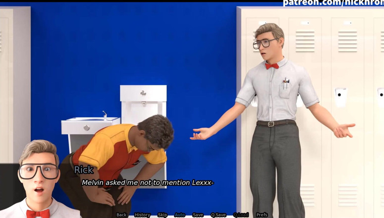 Visual Novels: SexBot 3 - nerd dicium oleh MILF dalam pakaian seragam